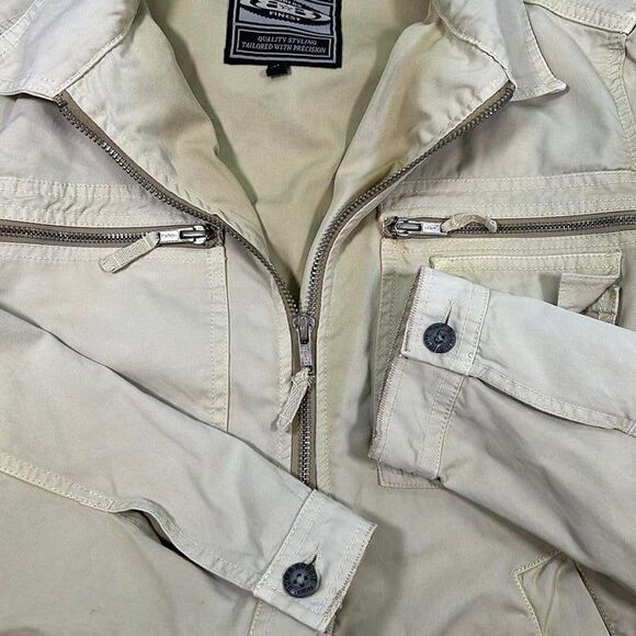 Vintage Bomb Boogie Canvas Jacket Women's Medium Tan - Picture 3 of 8